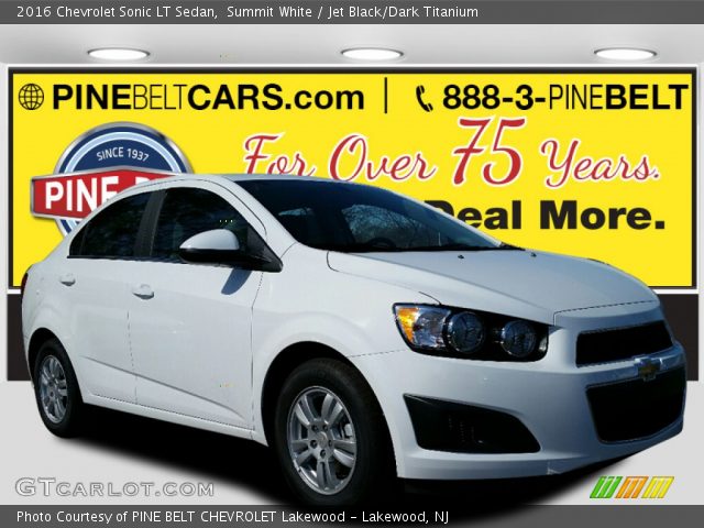 2016 Chevrolet Sonic LT Sedan in Summit White