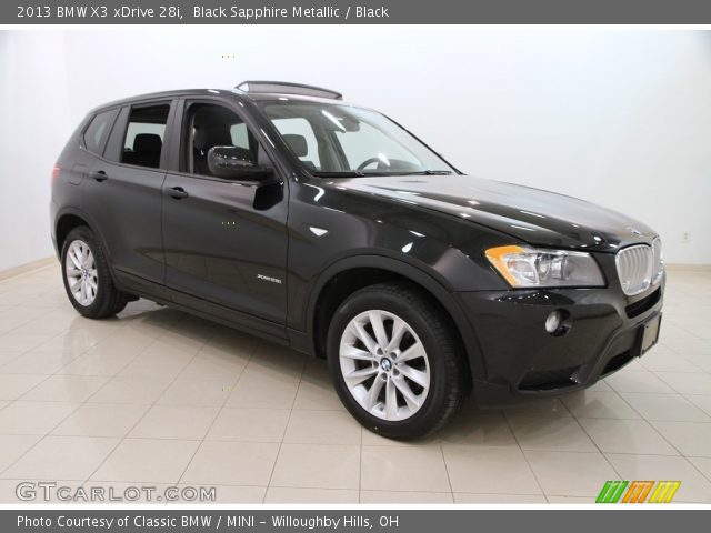 2013 BMW X3 xDrive 28i in Black Sapphire Metallic