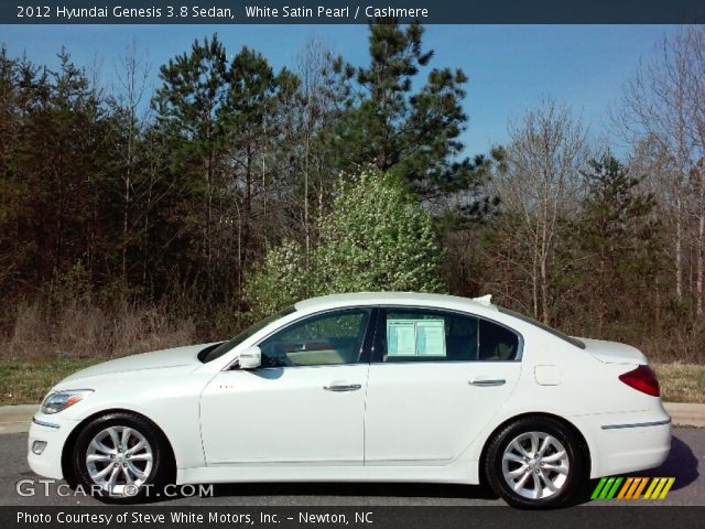 2012 Hyundai Genesis 3.8 Sedan in White Satin Pearl
