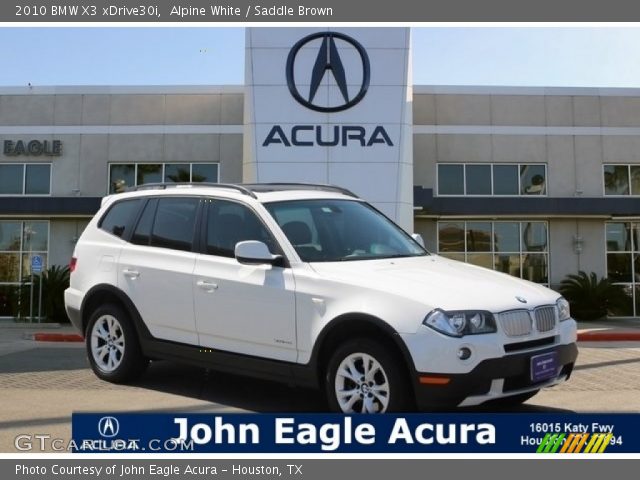 2010 BMW X3 xDrive30i in Alpine White