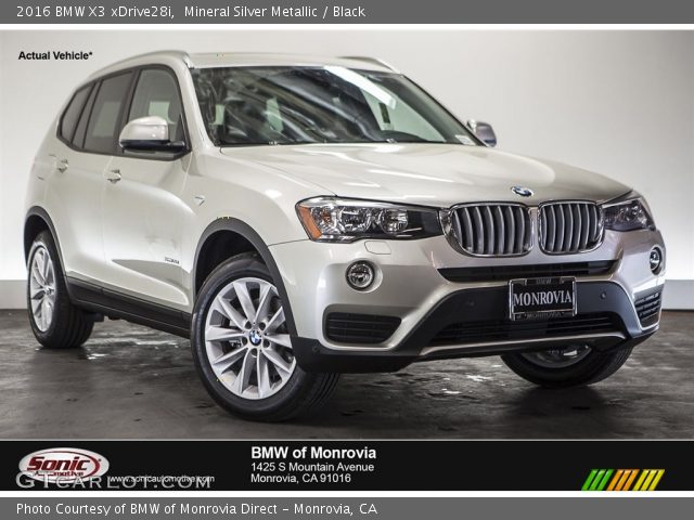 2016 BMW X3 xDrive28i in Mineral Silver Metallic