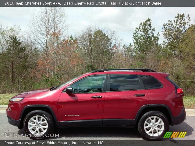 2016 Jeep Cherokee Sport 4x4 in Deep Cherry Red Crystal Pearl