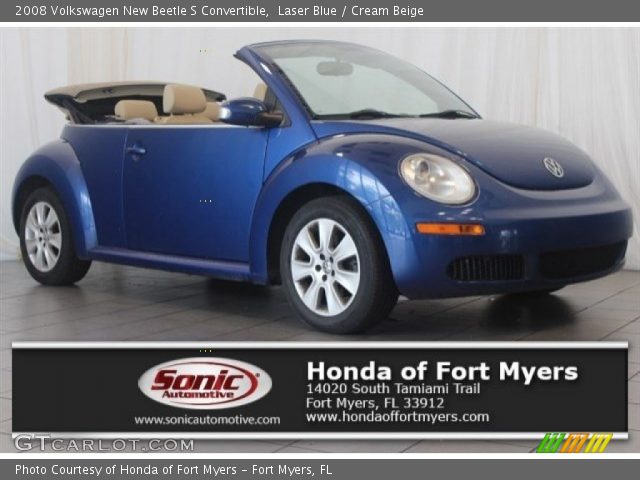 2008 Volkswagen New Beetle S Convertible in Laser Blue