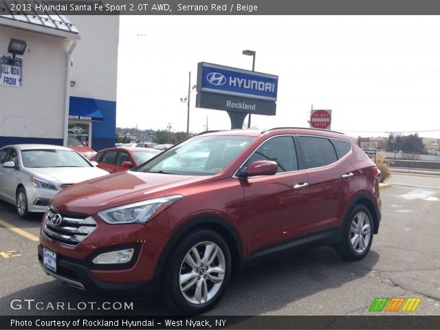 2013 Hyundai Santa Fe Sport 2.0T AWD in Serrano Red