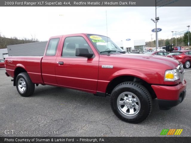 2009 Ford Ranger XLT SuperCab 4x4 in Redfire Metallic