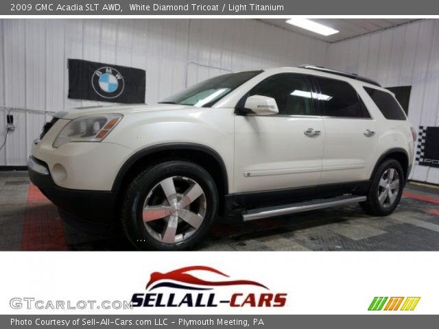 2009 GMC Acadia SLT AWD in White Diamond Tricoat