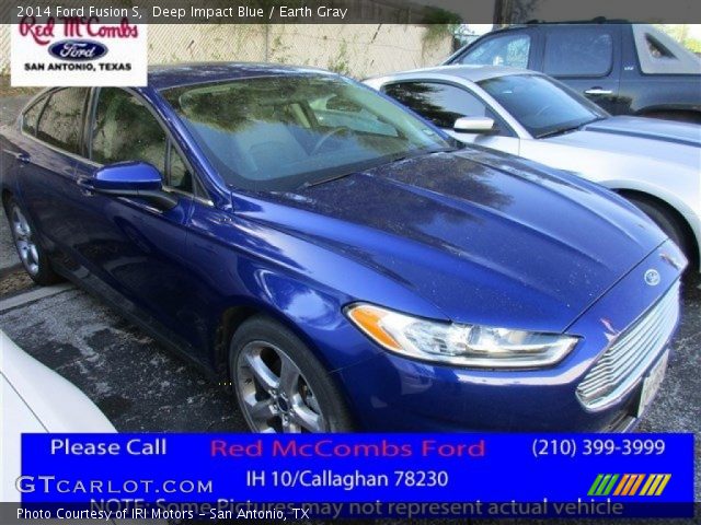 2014 Ford Fusion S in Deep Impact Blue