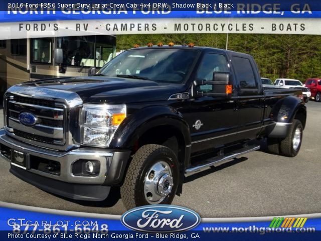 2016 Ford F350 Super Duty Lariat Crew Cab 4x4 DRW in Shadow Black