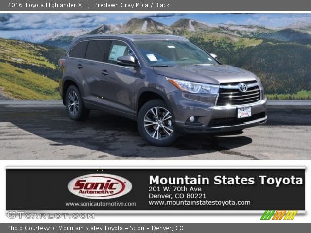 2016 Toyota Highlander XLE in Predawn Gray Mica