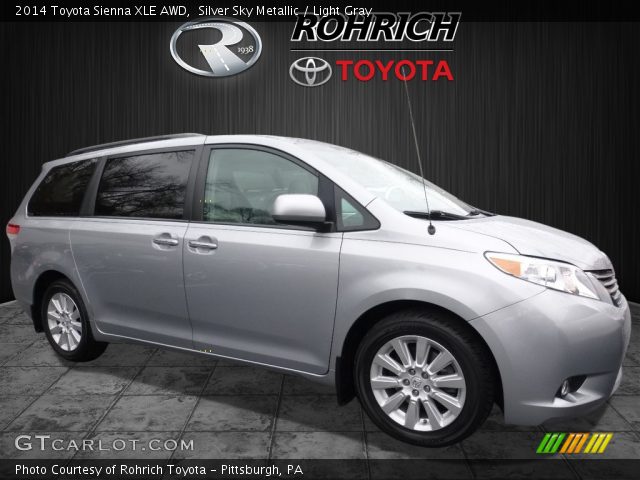 2014 Toyota Sienna XLE AWD in Silver Sky Metallic