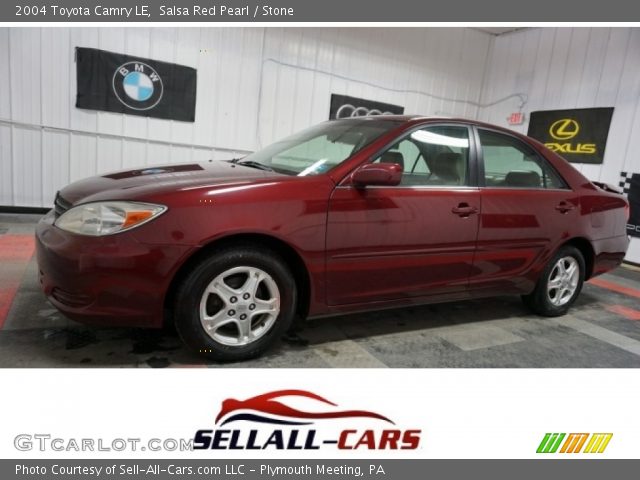 2004 Toyota Camry LE in Salsa Red Pearl