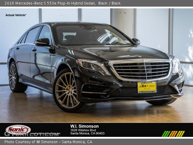 2016 Mercedes-Benz S 550e Plug-In Hybrid Sedan in Black