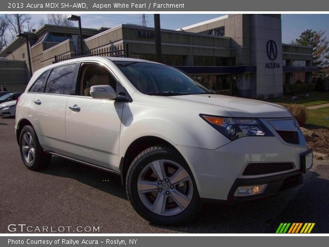 2013 Acura MDX SH-AWD in Aspen White Pearl