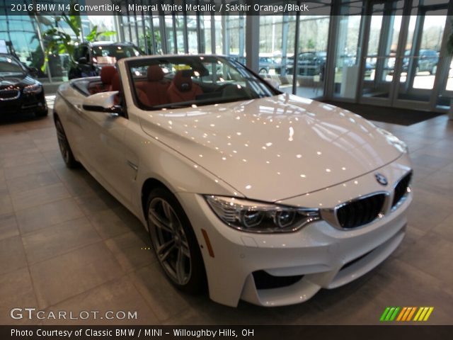 2016 BMW M4 Convertible in Mineral White Metallic