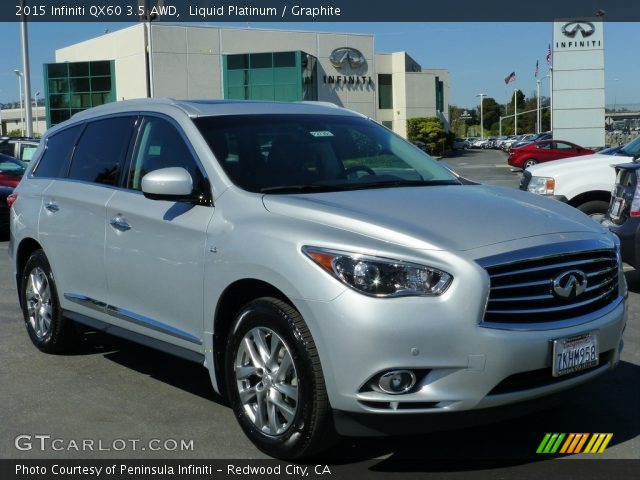 2015 Infiniti QX60 3.5 AWD in Liquid Platinum