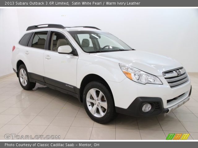 2013 Subaru Outback 3.6R Limited in Satin White Pearl