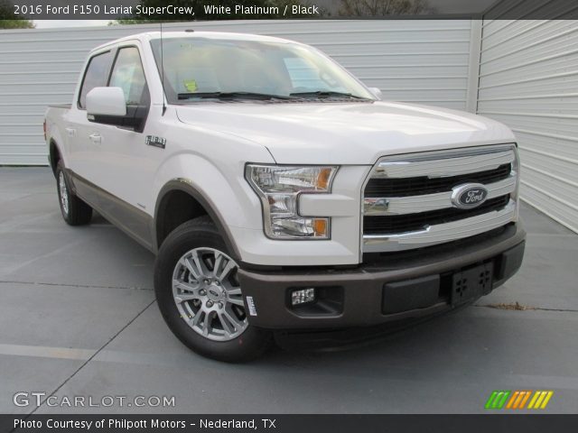 2016 Ford F150 Lariat SuperCrew in White Platinum