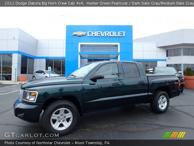 2011 Dodge Dakota Big Horn Crew Cab 4x4 in Hunter Green Pearlcoat