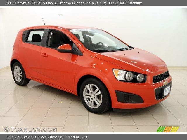 2012 Chevrolet Sonic LS Hatch in Inferno Orange Metallic