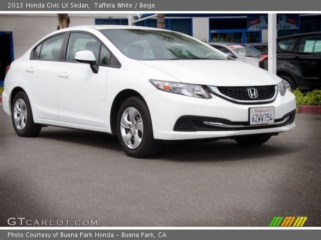 2013 Honda Civic LX Sedan in Taffeta White