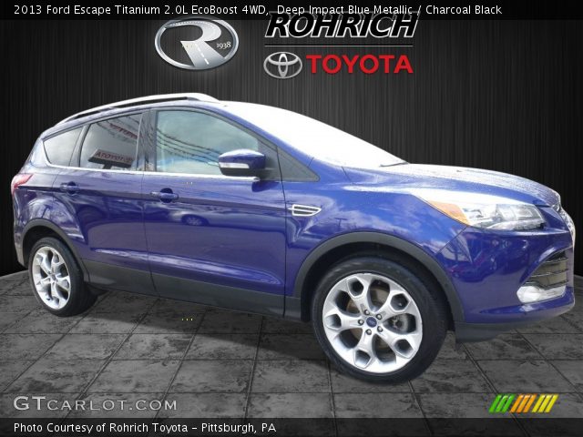 2013 Ford Escape Titanium 2.0L EcoBoost 4WD in Deep Impact Blue Metallic
