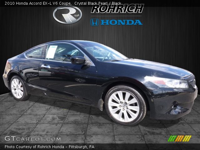 2010 Honda Accord EX-L V6 Coupe in Crystal Black Pearl