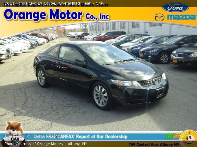 2011 Honda Civic EX Coupe in Crystal Black Pearl