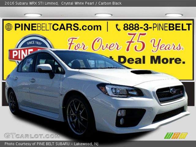 2016 Subaru WRX STI Limited in Crystal White Pearl