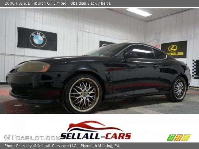 2006 Hyundai Tiburon GT Limited in Obsidian Black