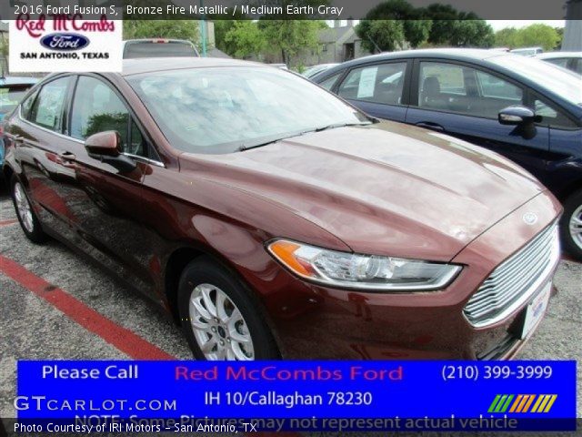 2016 Ford Fusion S in Bronze Fire Metallic