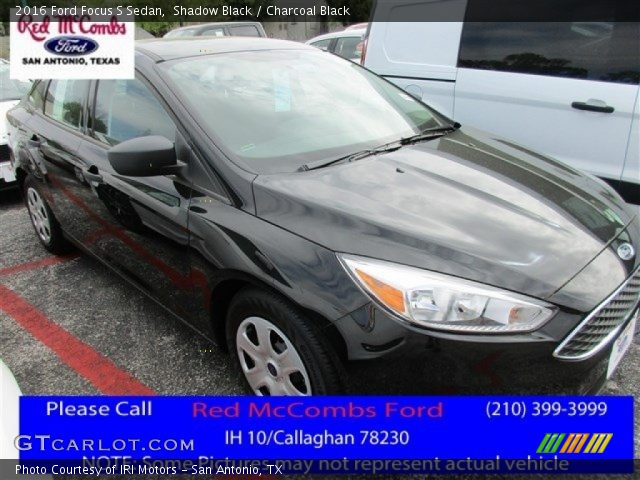 2016 Ford Focus S Sedan in Shadow Black