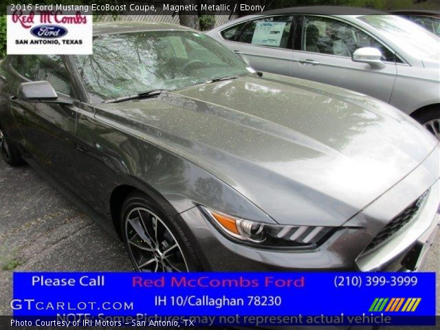 2016 Ford Mustang EcoBoost Coupe in Magnetic Metallic