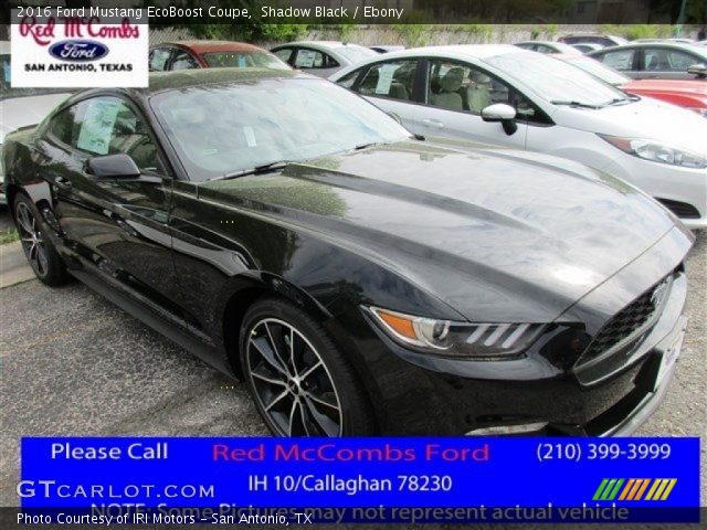 2016 Ford Mustang EcoBoost Coupe in Shadow Black