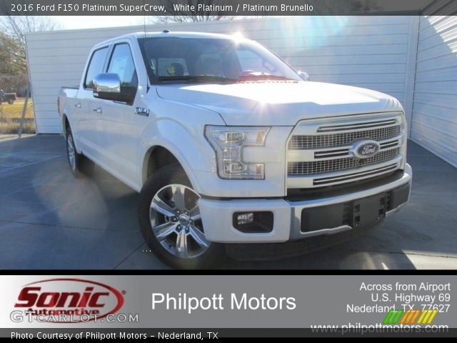 2016 Ford F150 Platinum SuperCrew in White Platinum