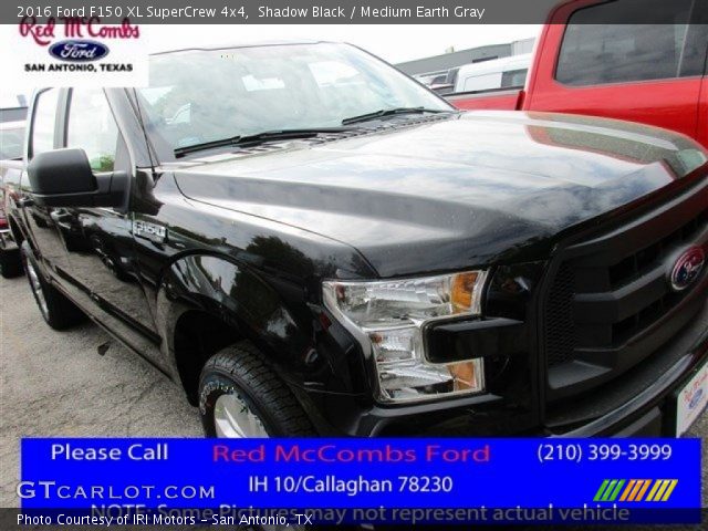 2016 Ford F150 XL SuperCrew 4x4 in Shadow Black