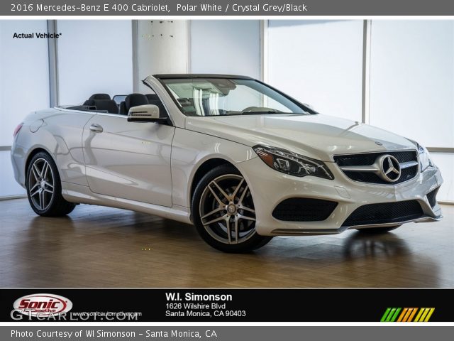 2016 Mercedes-Benz E 400 Cabriolet in Polar White