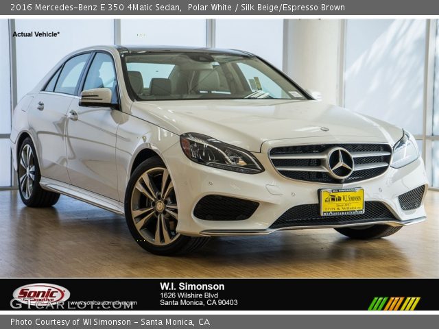 2016 Mercedes-Benz E 350 4Matic Sedan in Polar White