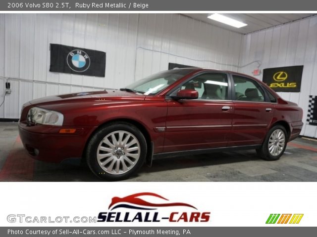 2006 Volvo S80 2.5T in Ruby Red Metallic