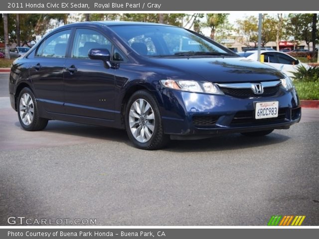 2011 Honda Civic EX Sedan in Royal Blue Pearl