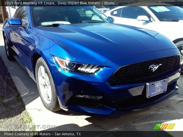 2016 Ford Mustang V6 Coupe in Deep Impact Blue Metallic