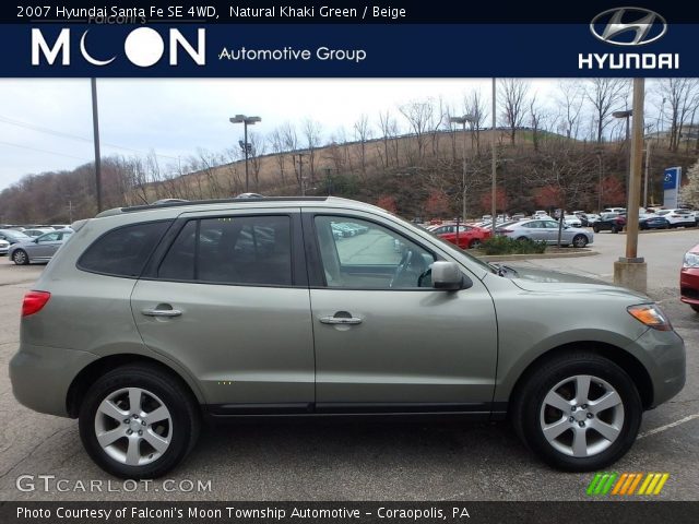 2007 Hyundai Santa Fe SE 4WD in Natural Khaki Green