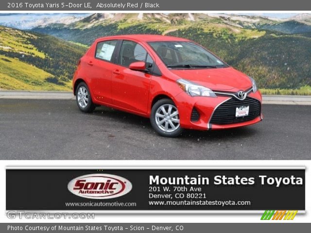 2016 Toyota Yaris 5-Door LE in Absolutely Red