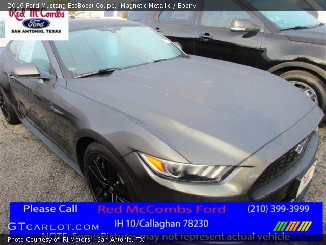 2016 Ford Mustang EcoBoost Coupe in Magnetic Metallic