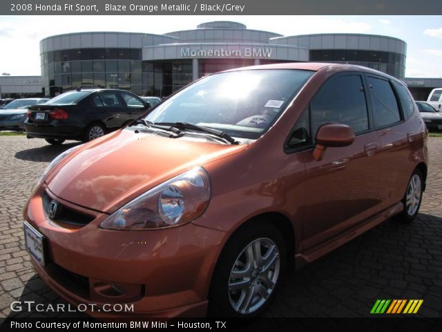 2008 Honda Fit Sport in Blaze Orange Metallic