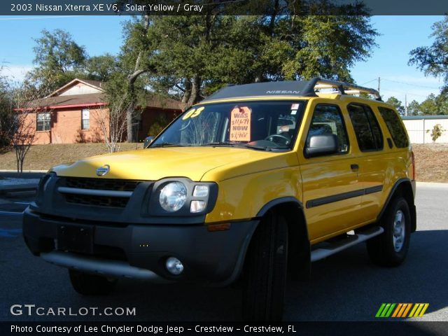 2003 Nissan xterra yellow