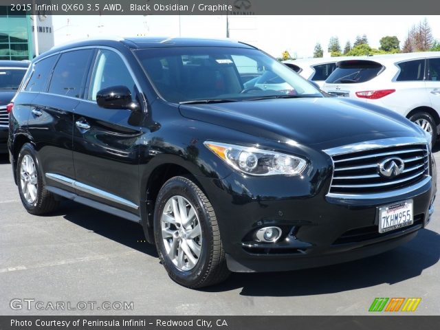 2015 Infiniti QX60 3.5 AWD in Black Obsidian