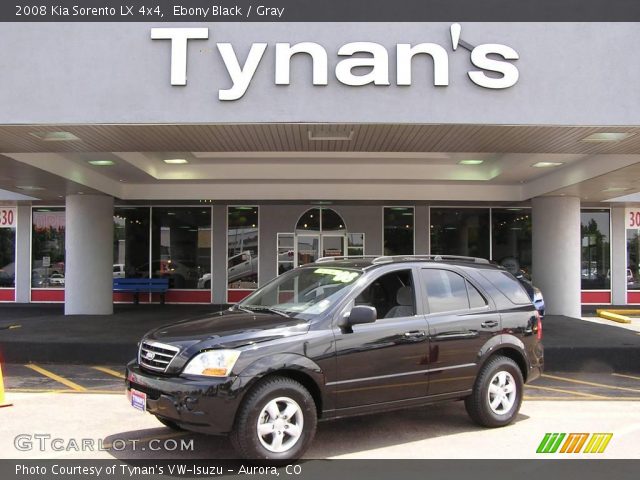 2008 Kia Sorento LX 4x4 in Ebony Black