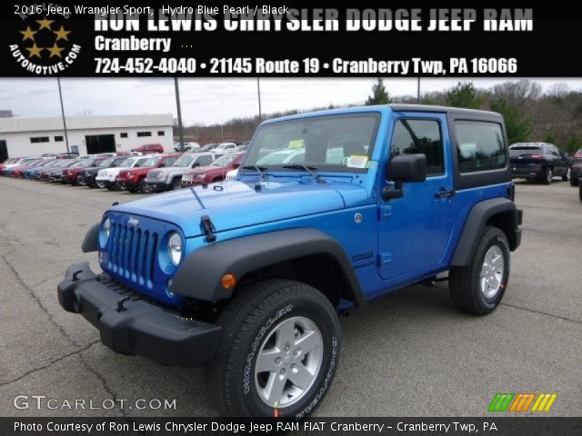 2016 Jeep Wrangler Sport in Hydro Blue Pearl