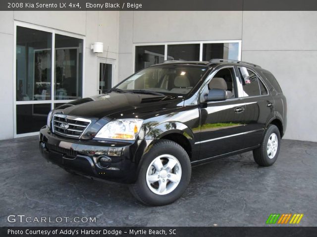 2008 Kia Sorento LX 4x4 in Ebony Black