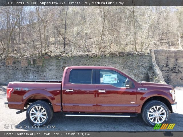 2016 Ford F150 XLT SuperCrew 4x4 in Bronze Fire